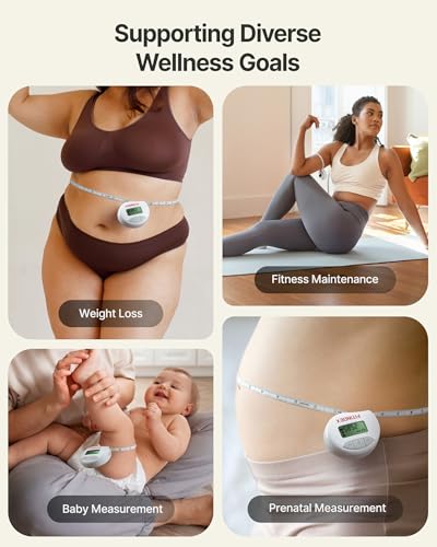 FITINDEX Body Measuring Tape, Accurate Bluetooth Measuring Tape for Body Measurements, Smart Body Tape Measure Retractable...