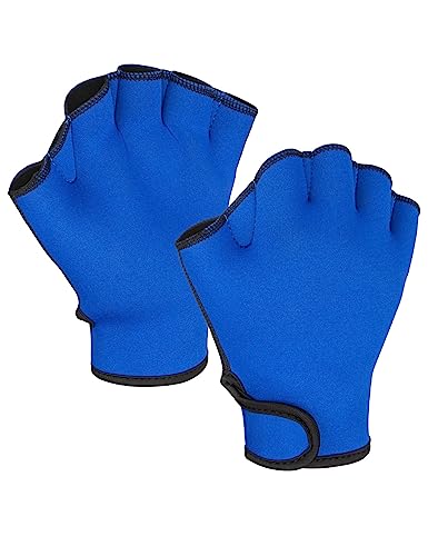 FitsT4 Sports Aqua Gloves Webbed Paddle Swim Gloves Fitness Water Aerobics