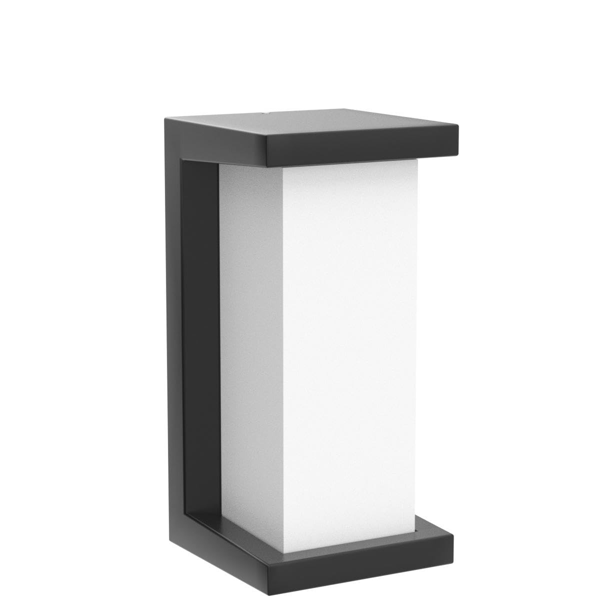 Sytmhoe Modern Outdoor Wall Light, 24W LED, 3 Color Options, Matte Black, IP65 Waterproof, Concave Design