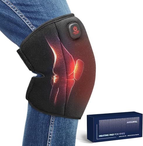 Heating Pad for Knee Cordless, Heated Knee Brace with 3000mAh Large Battery Capacity, Knee Warmer for Arthritis Injury Spr...