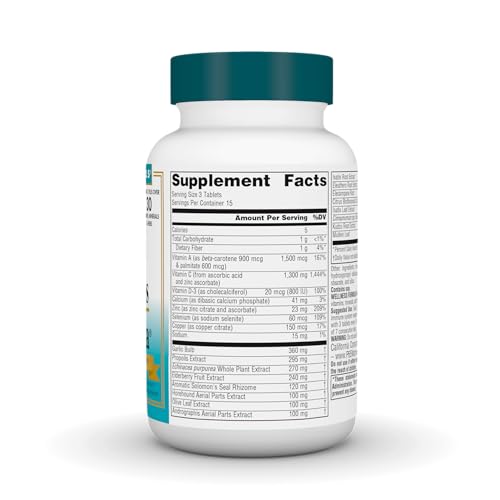 Source Naturals Wellness Formula Bio-Aligned Vitamins & Herbal Defense - Immune System Support Supplement & Immunity Boost...