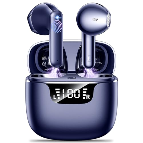 Godyse Wireless Earbuds Bluetooth 5.4 with LED Display Case, Mini in-Ear Bluetooth Earbuds, ENC Noise Cancelling for Call...