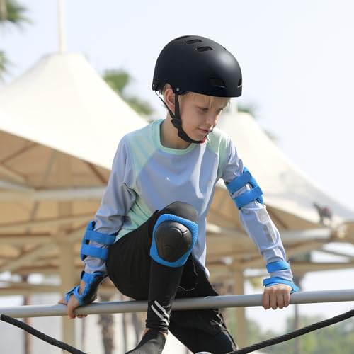Apusale Bike Skateboard Helmet, Adjustable and Multi-Sport for Skate Scooter, 3 Sizes for Adult Youth Kids Toddler