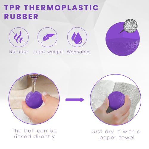 Ortarco 3 Pack Stress Balls for Adults, Hand Strengthening Devices Exercise Balls Physical Therapy Ball, Squeeze Balls for...