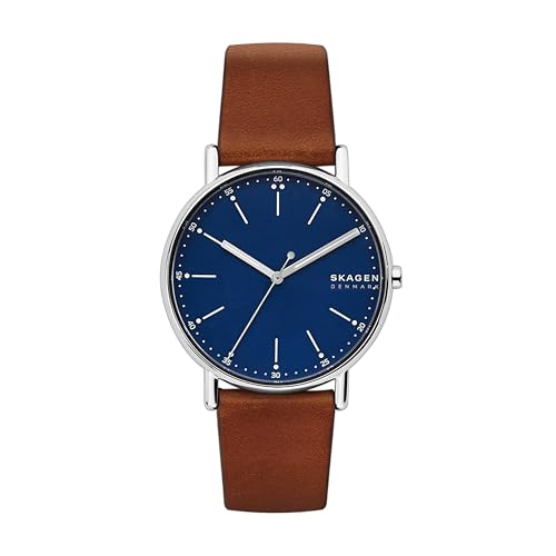 Skagen Signatur Minimalist Men's Watch with Stainless Steel Bracelet, Mesh or Leather Band