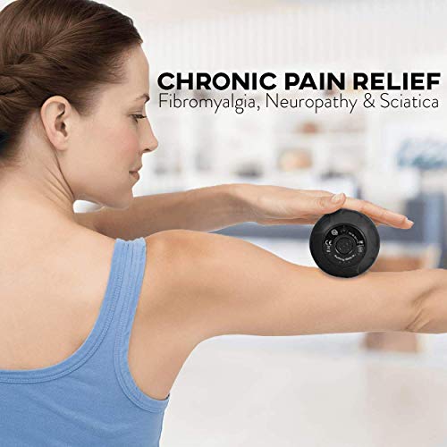 Rolling With It Vibrating Peanut Massage Ball - Deep Tissue Trigger Point Therapy, Myofascial Release - Handheld, Cordless...