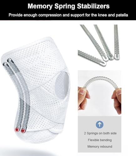 SUJAYU Knee Braces for Women Men Knee Braces for Knee Pain, Light Patella Brace with Side Stabilizers for Meniscus Tear, A...