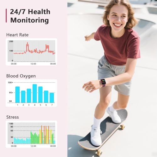 Blackview 2026 Fitness Tracker (Answer/Make Calls), Smart Watch for Men and Women with Heart Rate/SpO2/Sleep Monitor/2 Str...