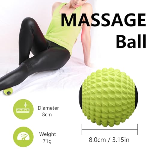 MURLIEN Massage Roller Ball, Deep Tissue Massager for Myofascial Release, Mobility Ball for Exercise and Workout Recovery,...