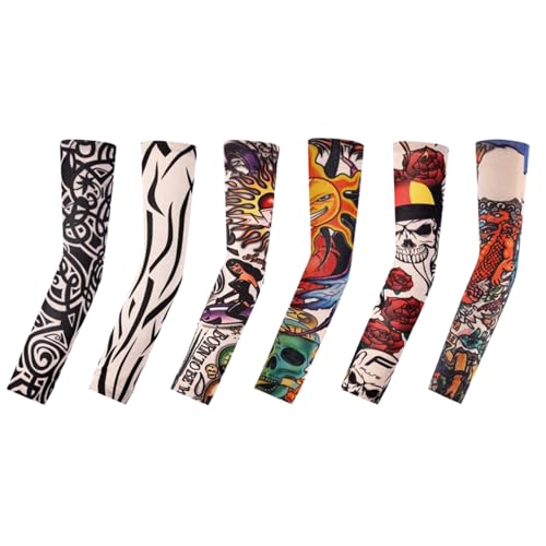 M.K ZIZZYPOP Tattoo Sleeves for Men & Women, Compression Arm Sleeves for UV Protection, Lightweight & Breathable Skin Cover