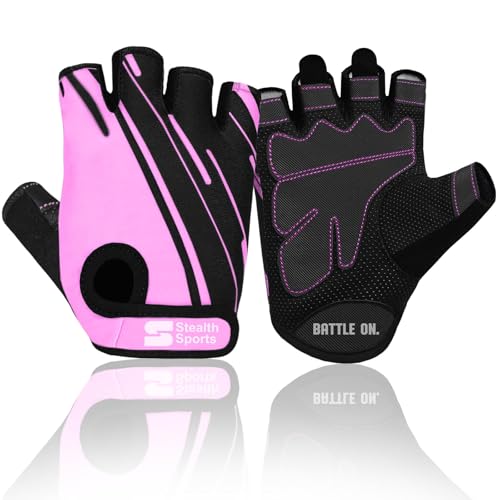 Stealth Sports Weight Lifting Gloves Half Finger Workout Gloves Men Women Anti-Slip Padded Palm Gym Gloves Exercise Gloves...