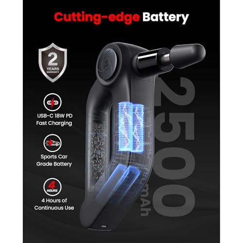BOB AND BRAD T2 Max Massage Gun and D5 Ultra Massage Gun with Red Light Infrared Heat Head