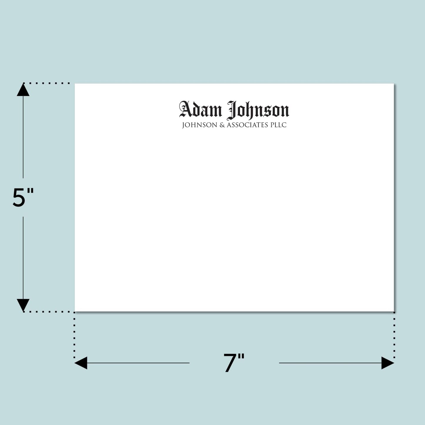 Personalized Stationery Letters and Envelopes - Custom Stationery Note Cards, Thank You Cards Set for Men and Women (Classic Suite)