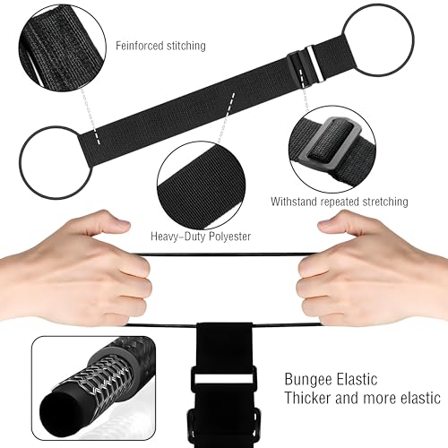 3PCS Luggage Straps,Adjustable Luggage Connector Straps with Heavy-Duty Elastic Belt to Connect Two Suitcases,Add a Bag Lu...