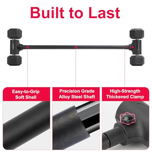 Aspireartisans Dumbbell to Barbell Converter – Adjustable Weights & 200LB Capacity for Home Gym Strength Training
