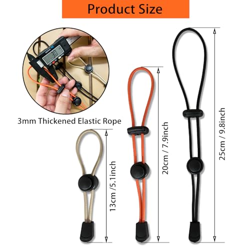 Tactical Hiking Pole Holder - Heavy Duty 3.0mm Elastic Cord, Hands Free Umbrella & Gear Attachment for Backpack