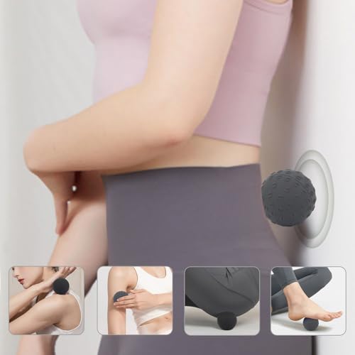 JIEJUNJIE Silicone Massage Balls Set for Myofascial Release,Yoga Deep Tissue,Trigger Point Therapy & Foot Plantar Fasciiti...
