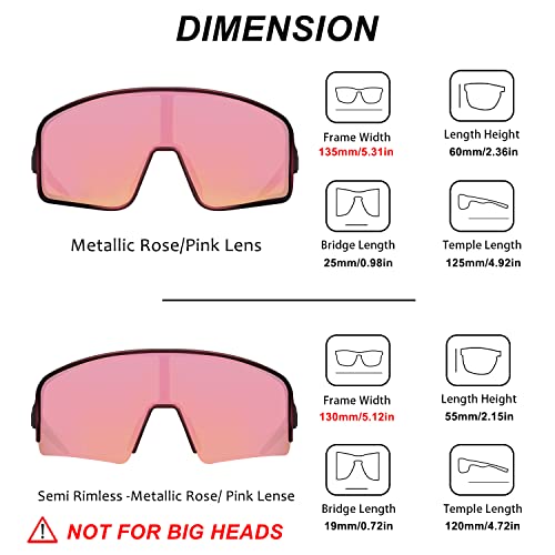 MAXJULI Polarized Sunglasses for Men Women, Windproof Outdoor Sports Cycling Running UV400 Protection Sun Glasses 8121