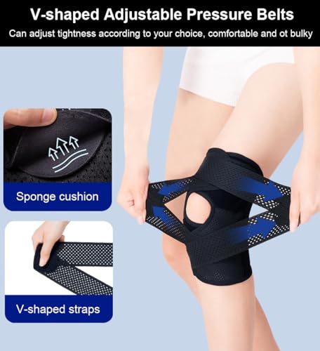 SUJAYU Knee Brace for Women Men Knee Braces for Knee Pain, Adjustable Compression Sleeve Knee Brace for Meniscus Tear with...