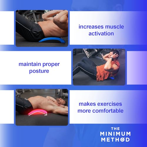 Joey Thurman AB Mat for Core Training with Lower Back Support, Ergonomic Foam Design for Ab Crunches and Sit Ups