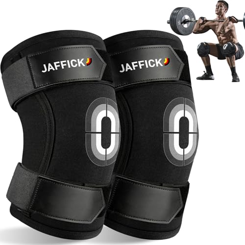 Jaffick Knee Sleeves (1 Pair),Double Layer Compression Knee Braces for Suitable for Squats, Weightlifting, Powerlifting, G...