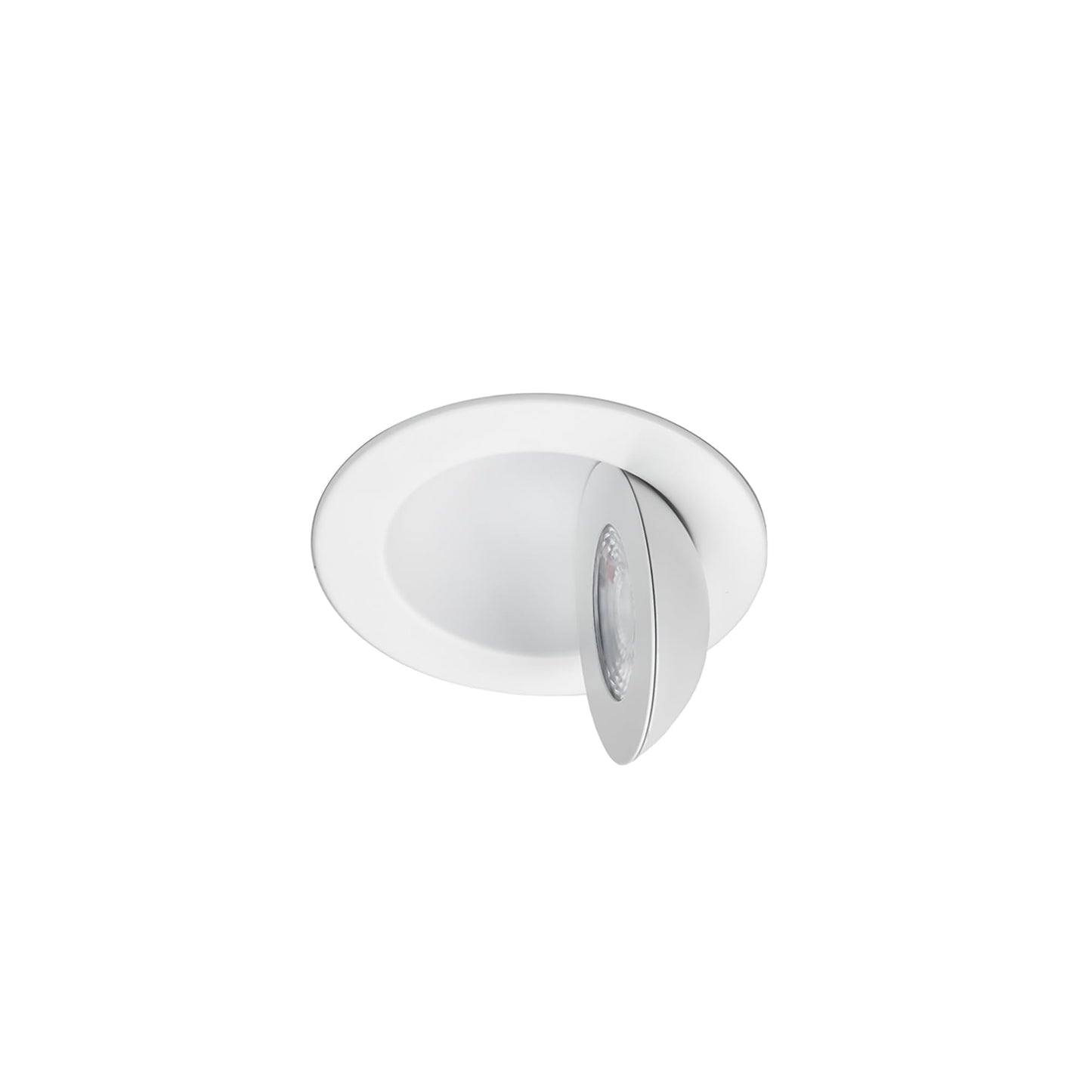 Wac Lighting Lotos 4In Led Round Adjustable Recessed Light 5-Cct Selectable 9W 700 Lumens Ic-Rated Airtight 120V-277V Universal In White 2-Hr Fire Rated