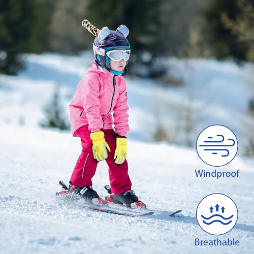 Kids' 3-Size Winter Snowboarding Gloves for Boys & Girls