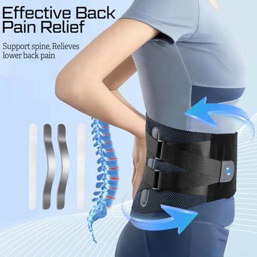 NEENCA Lower Back Brace for Lower Back Pain Relief, Medical Grade Lumbar Support Belt for Women Men, Herniated Disc,Lumbar...