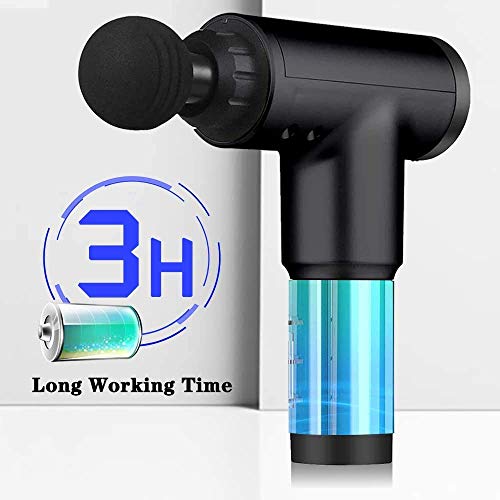 AHCS 6 Speeds Massage Gun, Cordless Handheld Deep Tissue Muscle Massager, Chargeable Percussion Device Super Quiet