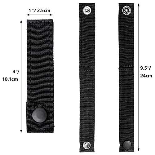 VEPKOIT Molle Straps with Snaps 4 inch 6 inch, Tactical Molle Strap with Button Molle Panel Straps, Military Backpack Moll...