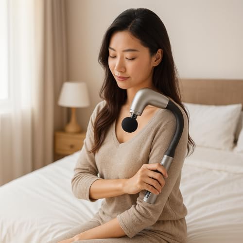 CYCMIA Handheld Cordless & Rechargeable Back Massager - Quiet - Full Body Massage Device for Women, Aches Relief, Sports R...