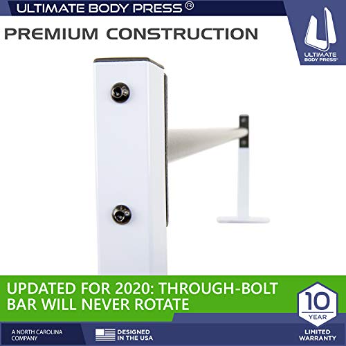 Ceiling Mount Pull Up Bar with 48” Straight Bar and 14” Risers, Fits 16” and 24” Joist by Ultimate Body Press