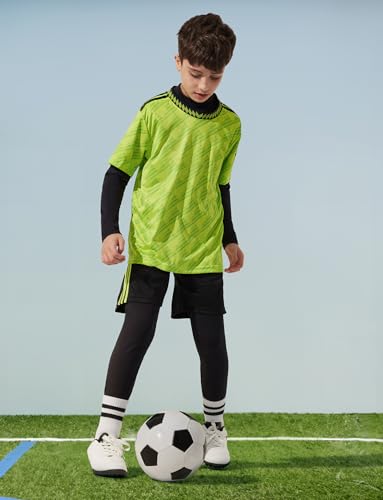 Ewedoos Thermal Underwear Set for Kids Thermals Top and Bottom Set Boys Long Johns Base Layer Thermal Set