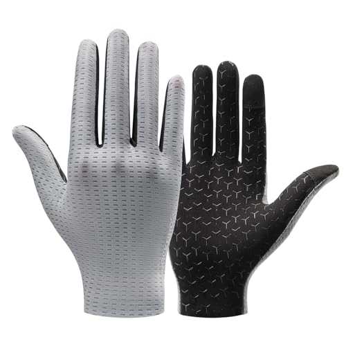 ROCKBROS Cycling Gloves Mountain Bike Gloves Full Finger Cycling Gloves Anti-Slip Bicycle Gloves for Men Women Cycling Sports