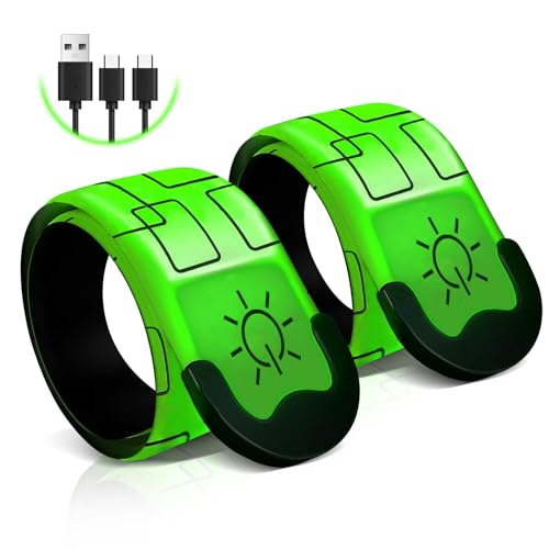 Xeiophoy 2 PCS LED Armband Rechargeable for Running Walking Cycling Jogging, 2025 Version Running Lights for Runners, High...
