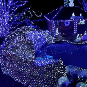 Dazzle Bright 20 Ft Battery Operated Fairy Lights, 60 Led Waterproof Silver Wire String Lights, Blue - Perfect For Indoor/Outdoor Decor