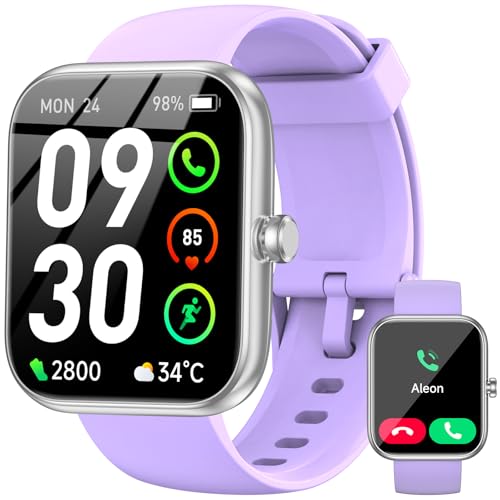 Smart Watch with Alexa Built-in, 1.83" HD Touchscreen Fitness Tracker, Bluetooth Notifications/Calls, IP68 Waterproof, 12...
