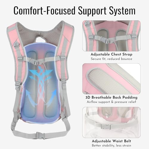 Zavothy 20L Multipurpose Hiking Backpack with 3L Water Bladder – Durable Hydration Backpack with Insulated Bladder Compart...
