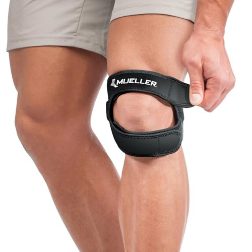 MUELLER Sports Medicine Adjustable Max Knee Single Strap for Men and Women, Compression & Pain Relief Support for Osgood-S...