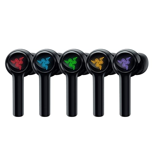 Razer Hammerhead True Wireless (2nd Gen) Bluetooth Gaming Earbuds: Chroma RGB Lighting -60ms Low-Latency- Active Noise Can...
