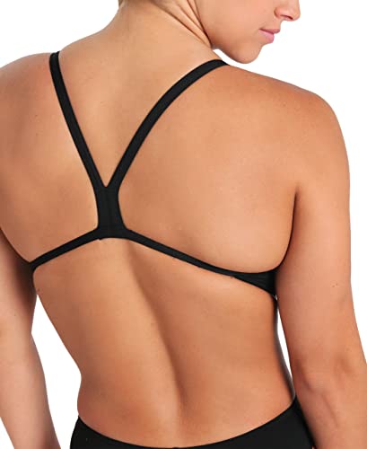 Arena Womens Solid Team Swimsuit Challenge Back MaxLife Open Back Bathing Suit Athletic Swimwear