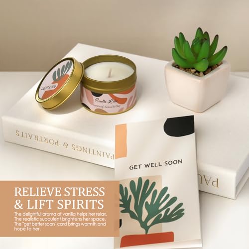 Get Well Soon Gift Baskets for Women - Self Care Package for Women After Surgery - Cancer Chemo Recovery Comfort Gifts Set...