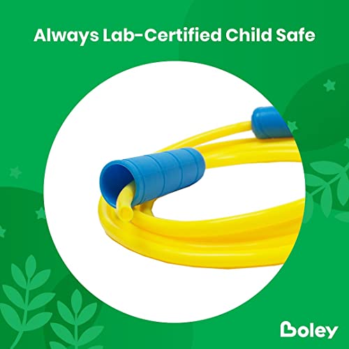 Boley Kids Jump Rope Set - 12 Pack, 7ft Durable Skipping Ropes with Non-Slip Handles for Boys & Girls, Fun Outdoor Activit...
