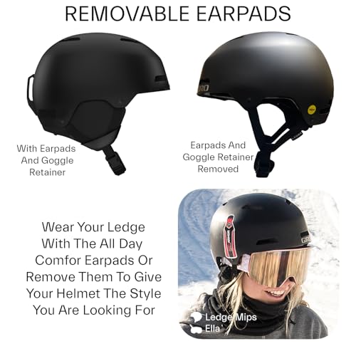 Giro Ledge Ski Helmet - Snowboarding Helmet for Men, Women and Youth