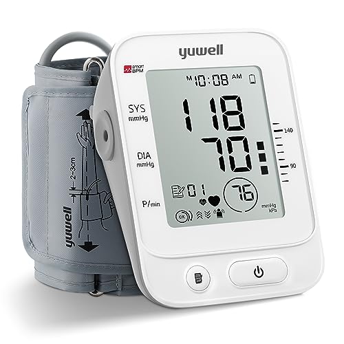 yuwell Blood Pressure Monitor, Large Upper Arm Blood Pressure Cuff, Digital Blood Pressure Machine for Home Use, Large Dis...