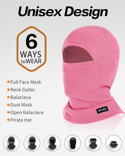 XFUEL Ski Mask Balaclava for Men Women Windproof Thermal Winter Full Face Mask Cold Weather Skiing Snowboarding Neck Gaiter