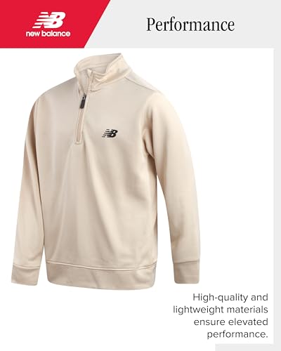 New Balance Boys Pants Set - 2 Piece Tech Fleece Boys Quarter Zip Pullover and Jogger Sweatpants with Pockets (Sizes: 8-16)