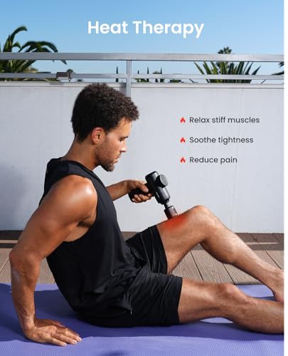 RENPHO Active Thermacool 2 Massage Gun+Ascend Massage Gun with 6-12mm Adjustable Amplitude