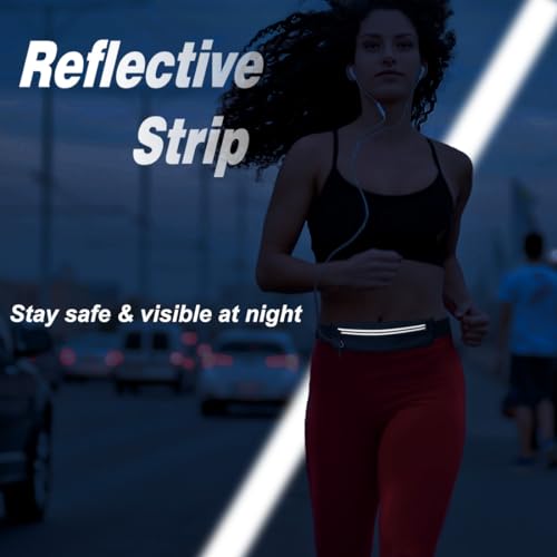 Slim Running Belt Fanny Pack for Men Women, Running Phone Holder Runners Pouch Waist Pack for Workout, Money Belt, Running...