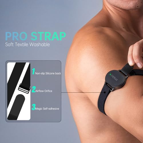 CYCPLUS Heart Rate Monitor Armband,Bluetooth 5.1 ANT+ HR Monitor with HR Zone LED Indicator, IP67 Waterproof, Use for Runn...